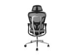 Equip Ergonomischer Premium-Bürostuhl mit Kopfstütze und Armlehnen, Grau
