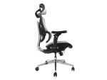 Equip Ergonomischer Premium-Bürostuhl mit Kopfstütze und Armlehnen, Grau