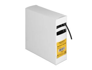 DELOCK Schrumpfschlauch Box, Innenkleber 5m x 2,4mm schwarz