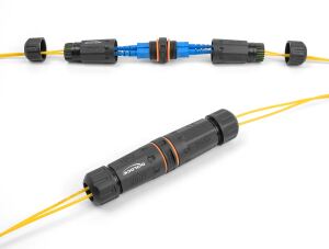 DeLOCK LWL Kabelverbinder SC Duplex Buchse zu SC Duplex Buchse APC mit M20 Gewinde IP68 staub- und wasserdicht