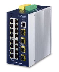 PLANET Industie L2 Managed Switch 16-Port 10/100/1000T 4-Port 100/1000X SFP