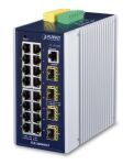 PLANET Industie L2 Managed Switch 16-Port 10/100/1000T...