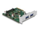 DELOCK PCI Express x4 Karte zu 2x extern USB 3.2 Gen 2 Typ-A