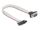 DeLOCK Flachbandkabel RS-232 mit 9 x Pfostenbuchse zu D-Sub 9 Pin Stecker mit Muttern 30 cm