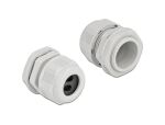 DELOCK Kabelverschraubung PG21 Flachkabel grau 5.0x8,6mm
