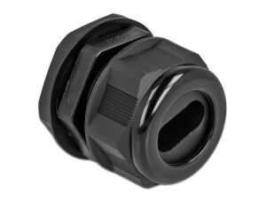 DELOCK Kabelverschraubung PG29 Flachkabel schwarz 2 Stück