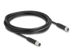 DeLOCK M8 3 Pin Kabel A-kodiert Stecker zu Buchse PUR (TPU) 3 m