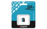 Kingston Technology 128GB microSDXC Canvas Go Plus Gen4 200R A2 U3 Einzelpaket ohne ADP