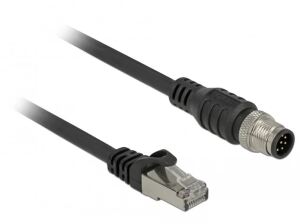 DeLOCK 84922 Netzwerkkabel Schwarz 1 m Cat5e S/FTP (S-STP)