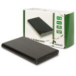 Inter-Tech 88884122 Speicherlaufwerksgehäuse HDD-Gehäuse Schwarz 2.5"