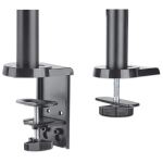 Manhattan Universal-Tischhalterung mit Gasdruckfeder für zwei Monitore, Zwei Halterungsarme mit Gasdruckfeder, Kugelgelenk und Verlängerungsarm, geeignet für zwei Monitore von 17" bis 32"* und bis zu 8 kg pro Arm