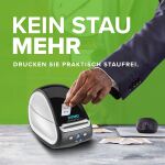 DYMO Etikettendrucker LabelWriter 550 Turbo | Beschriftungsgerät mit Hochgeschwindigkeits-Thermodirektdruck | automatische Etikettenerkennung | druckt mit USB-/LAN-Anschluss | EU-Stecker
