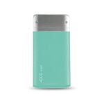 RealPower PB-4000 Fashion Lithium Polymer (LiPo) 4000 mAh Blau, Silber