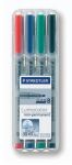 Staedtler 312 WP4 Marker 1 Stück(e) Schwarz, Blau,...