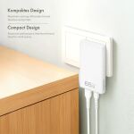 LogiLink PA0368 Ladegerät für Mobilgeräte Universal Weiß AC Schnellladung Drinnen