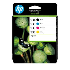 HP 934 Schwarz/935 Cyan/Magenta/Gelb Original Tintenpatronen (4er-Packung)
