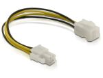 DeLOCK Power cable P4 male/female 0,15 m