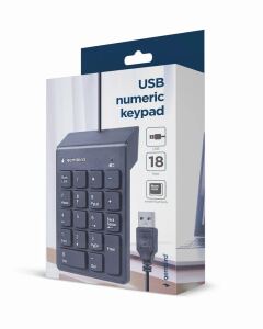Gembird KPD-U-03 Numerische Tastatur Laptop / PC USB Schwarz