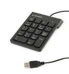 Gembird KPD-U-03 Numerische Tastatur Laptop / PC USB Schwarz