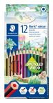 Staedtler Noris colour 185 Schwarz, Blau, Braun,...