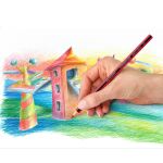 Staedtler Noris colour 185 Schwarz, Blau, Braun, Grün, Hellblau, Hellgrün, Magenta, Orange, Pfirsich, Rot, Violett, Gelb 12 Stück(e)