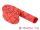 DELOCK Schrumpfschlauch X-Muster rutschfest 1 m x 15 mm rot