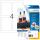 HERMA Flaschenetiketten A4 Inkjet 90x120 mm weiß Papier glänzend 40 St.