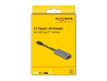DeLOCK USB Type-C Adapter zu 2,5 Gigabit LAN slim