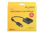DeLOCK 62607 Videokabel-Adapter 0,2 m DisplayPort HDMI Typ A (Standard) Schwarz
