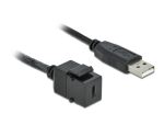 Delock Keystone Modul USB 2.0 C Bu > USB 2.0 A stec, kabel