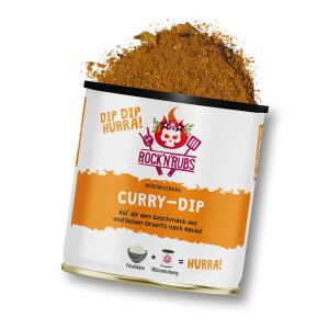 ROCK N RUBS DIP DIP HURRA Curry - Dip 140g MHD 0128