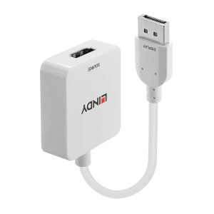 Lindy 38303 Videokabel-Adapter 0,095 m HDMI Typ A (Standard) DisplayPort Weiß