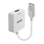 Lindy 38303 Videokabel-Adapter 0,095 m HDMI Typ A (Standard) DisplayPort Weiß