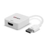 Lindy 38303 Videokabel-Adapter 0,095 m HDMI Typ A (Standard) DisplayPort Weiß