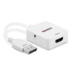 Lindy 38303 Videokabel-Adapter 0,095 m HDMI Typ A (Standard) DisplayPort Weiß