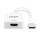 Lindy 38303 Videokabel-Adapter 0,095 m HDMI Typ A (Standard) DisplayPort Weiß