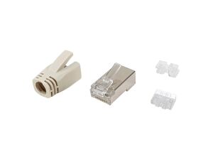Equip Cat.6A RJ45 Geschirmter Stecker-Satz, 100 Stück pro Packung