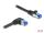 DeLOCK RJ45 Netzwerkkabel Cat.6A S/FTP gerade / rechts gewinkelt 3 m schwarz