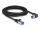 DELOCK RJ45 NWK Cat.6A S/FTP gerade gewinkelt 3m schwarz
