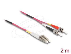 DELOCK LWL Patchkabel LC -> ST 2.00m Multimode Duplex