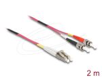 DELOCK LWL Patchkabel LC -> ST 2.00m Multimode Duplex