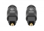 Manhattan 356060 InfiniBand/Glasfaserkabel 1 m Toslink Schwarz