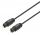 Manhattan 356060 InfiniBand/Glasfaserkabel 1 m Toslink Schwarz