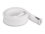 DELOCK Geflechtschlauch mit Reißverschluss 1 m x 30 mm weiß
