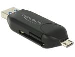 DeLOCK 91734 Kartenleser USB/Micro-USB Schwarz