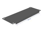 DELOCK 10" Netzwerkschrank Blindabdeckung 2 HE schwarz
