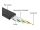 DELOCK RJ45 Aufrollkabel Cat.6A STP 1,5 m schwarz gelb