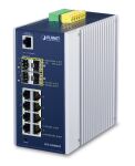 PLANET Industrial L2 Managed Switch 8-Port 10/100/1000T...