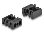 DELOCK Kabelschlauchhalter Verschlussclip 10mm 8Stk Schwarz