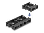 DELOCK Kabelschlauchhalter Verschlussclip 10mm 8Stk Schwarz